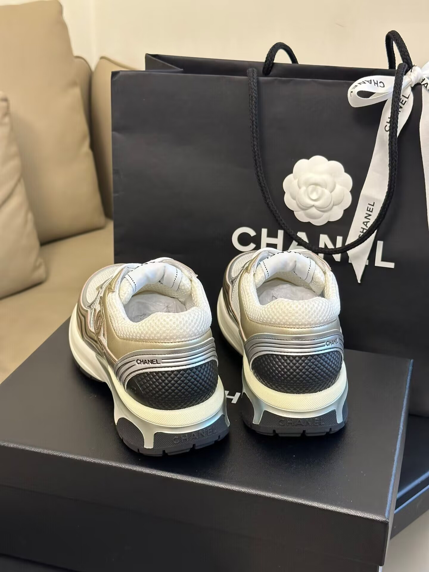 Ch**el CC Runner Gold Laminate