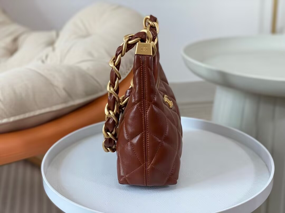 Ch**el 24a Hobo Bag 19×22×8.5cm