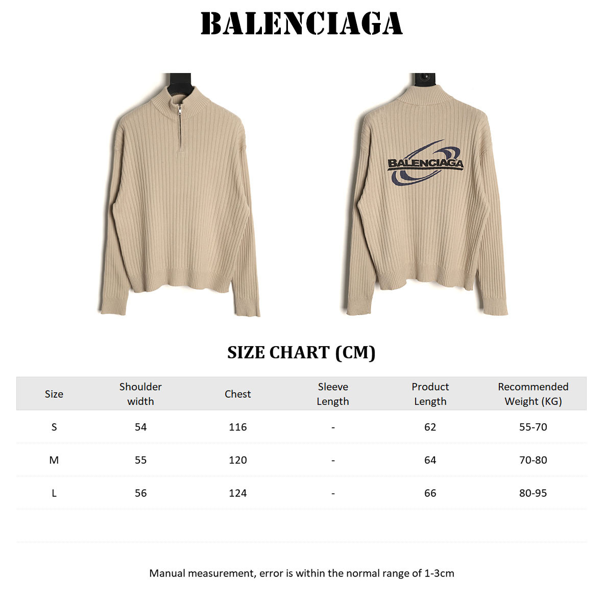 Ba1en*iaga BLCG Knitting Sweaters