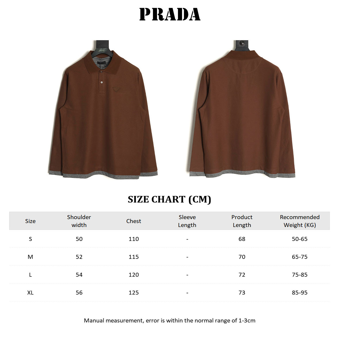Pra*a Long-sleeved Polo Shirt