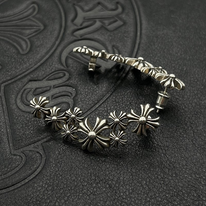 Ch*0me He**ts Cross Earrings