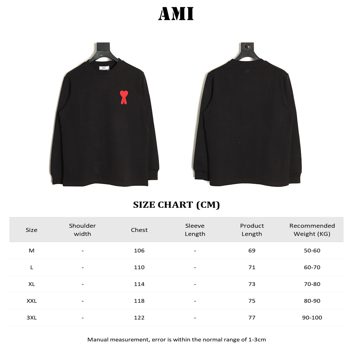 Ami 25Fw Long-sleeved T-shirt