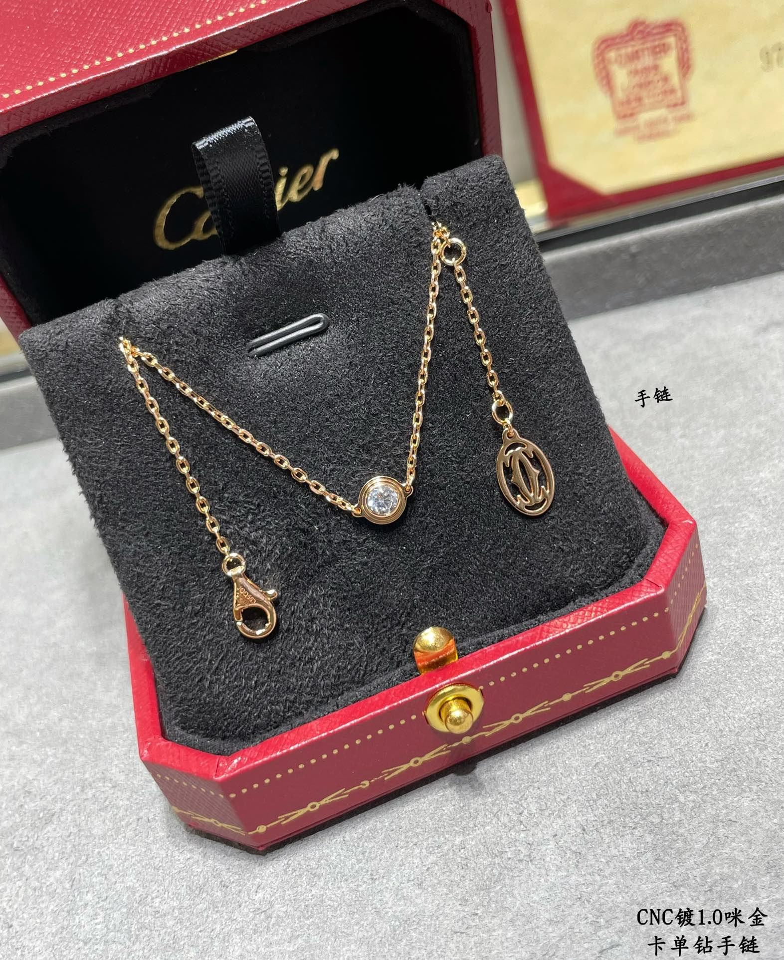 Ca*t1er Single D1am0nd Bracelet