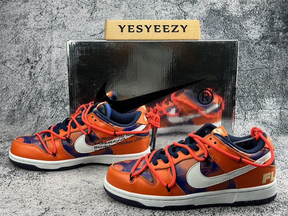 UA NIKE OFF-WHITE X FUTURA UNVEIL X DUNK LOW