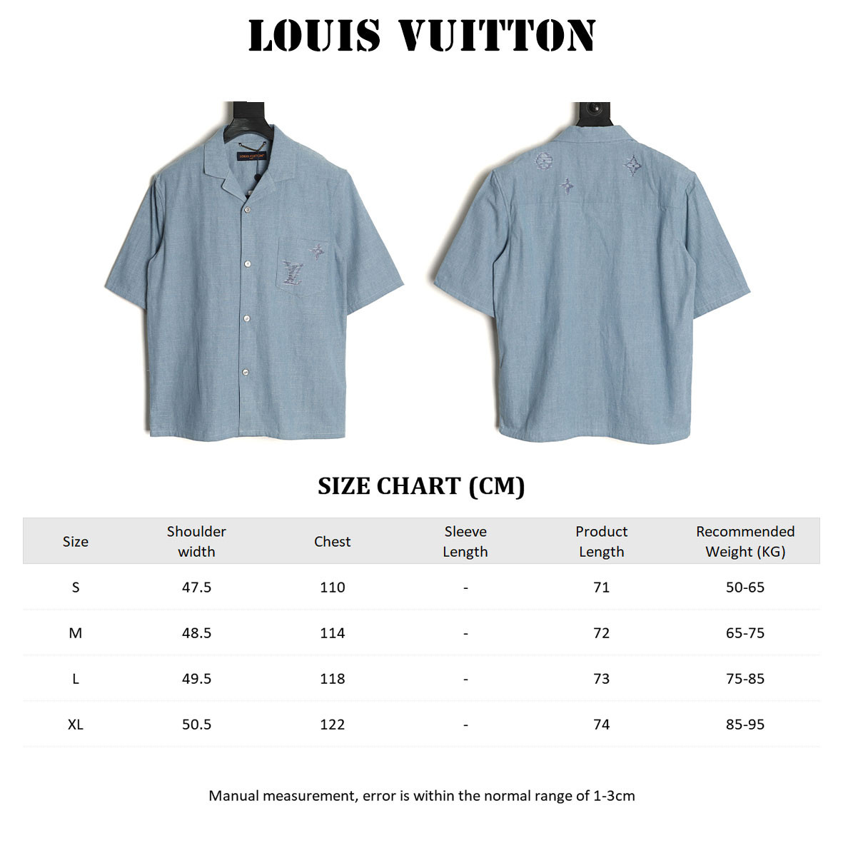 L0vis Vvtt0n LV Short-sleeved Shirts Suit