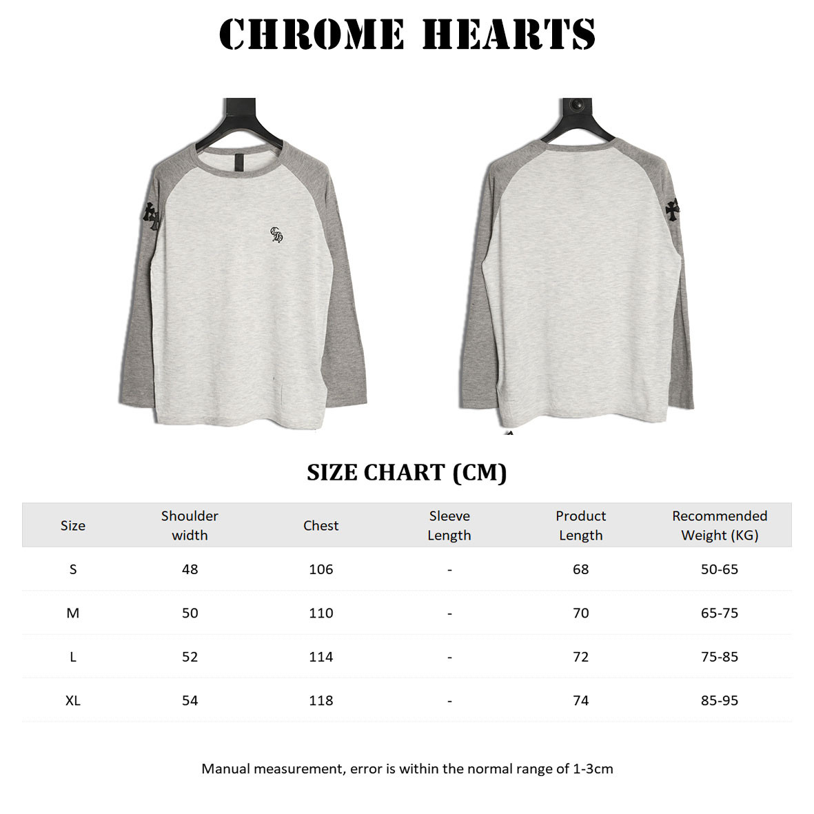Ch*0me He**ts CH Knitting Long-sleeved T-shirt