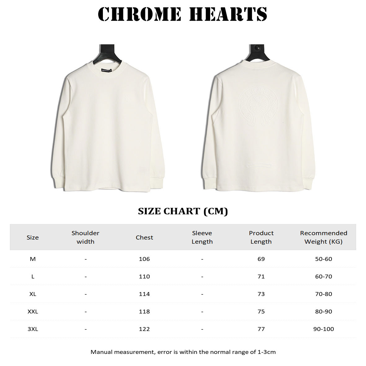 Ch*0me He**ts 25FW Long-sleeved T-shirt