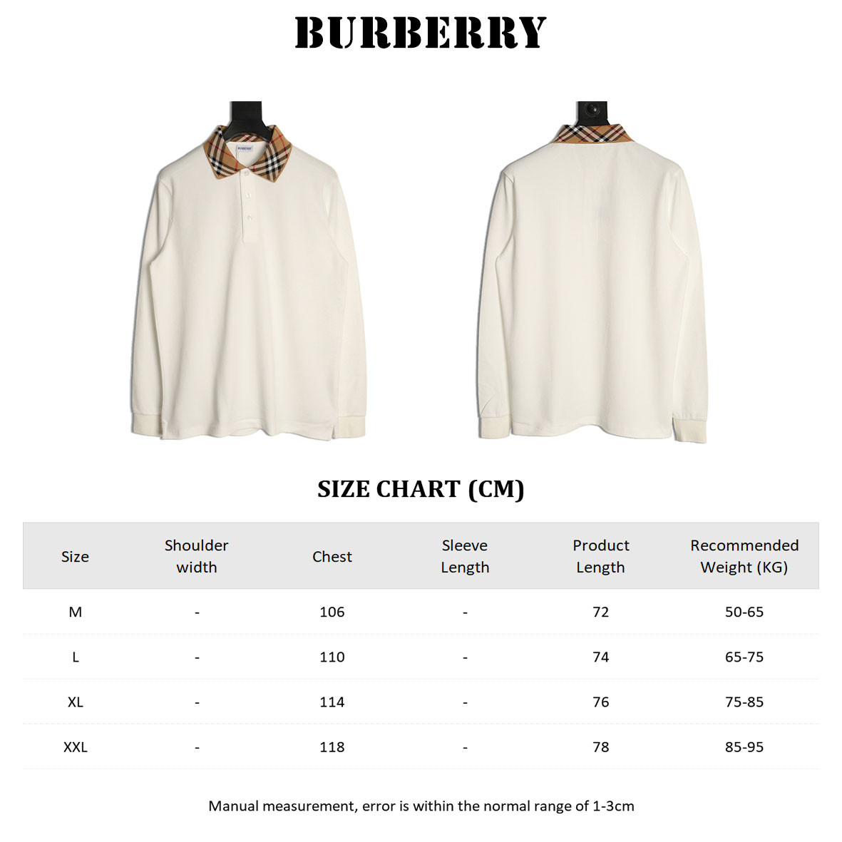 Bv*b*rry 26SS Long-sleeved Polo Shirt