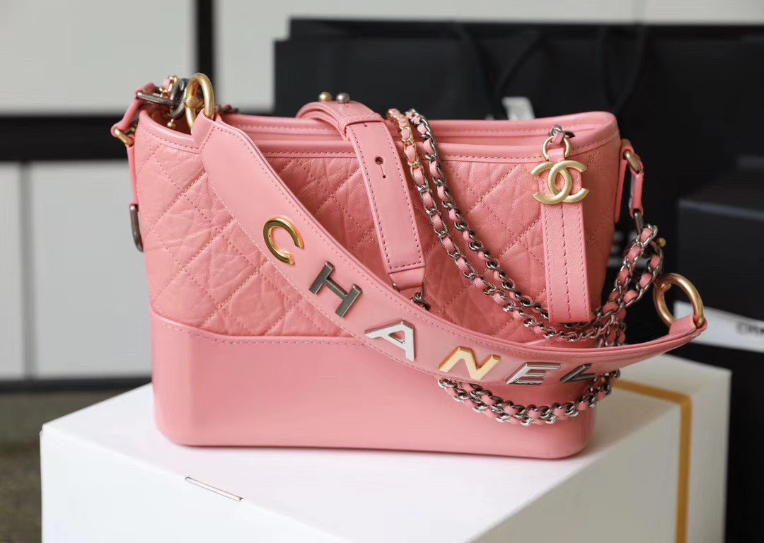 Ch**el Gabrielle medium size 25cm in pink
