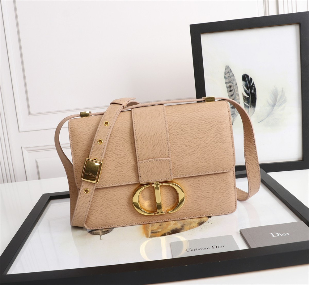 D10r 30 MONTAIGNE CHAIN BAG Grained Pink