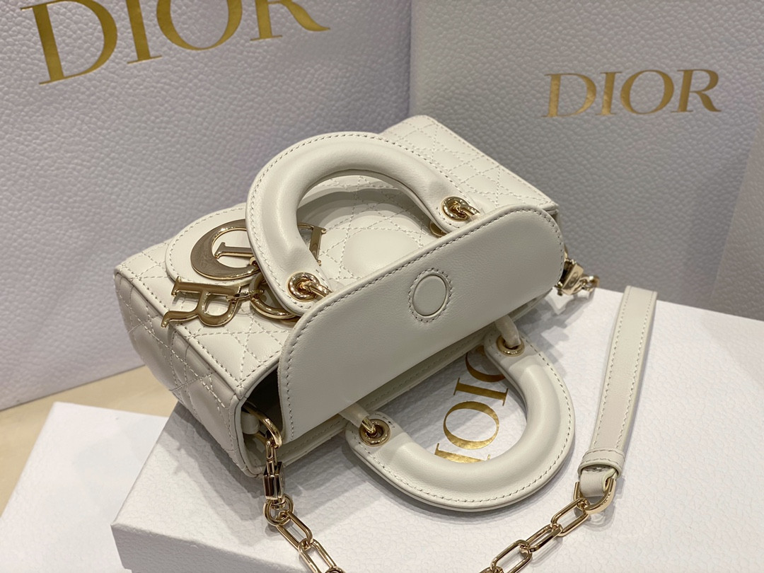 D10r MINI LADY D-JOY BAG White 16 x 9 x 5 CM