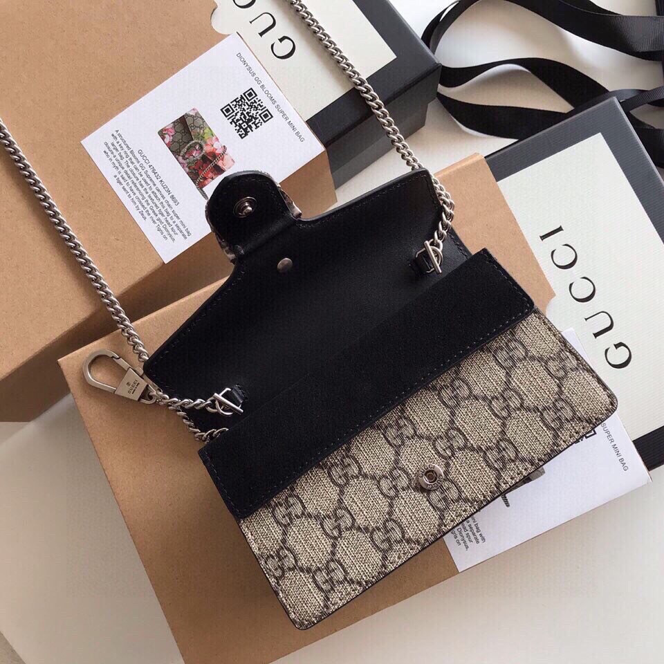 Gvc*1 DIONYSUS GG Svp*me S*pER MINI BAG 6.5"Wx3.9"Hx1.6"D