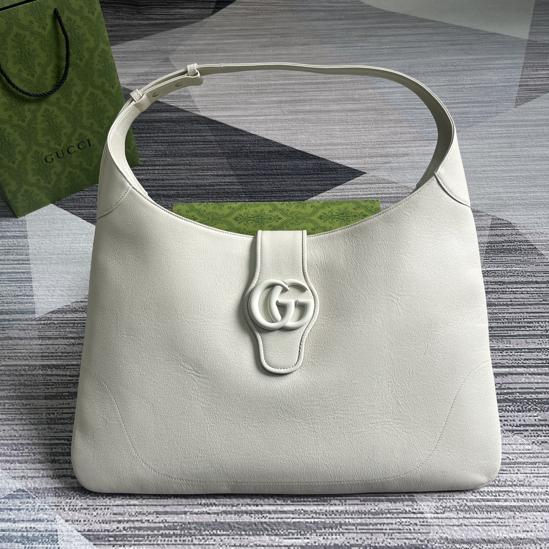 Gvc*1 APHRODITE LARGE SHOULDER BAG WHITE 18"W x 11.8"H x 0.8"D