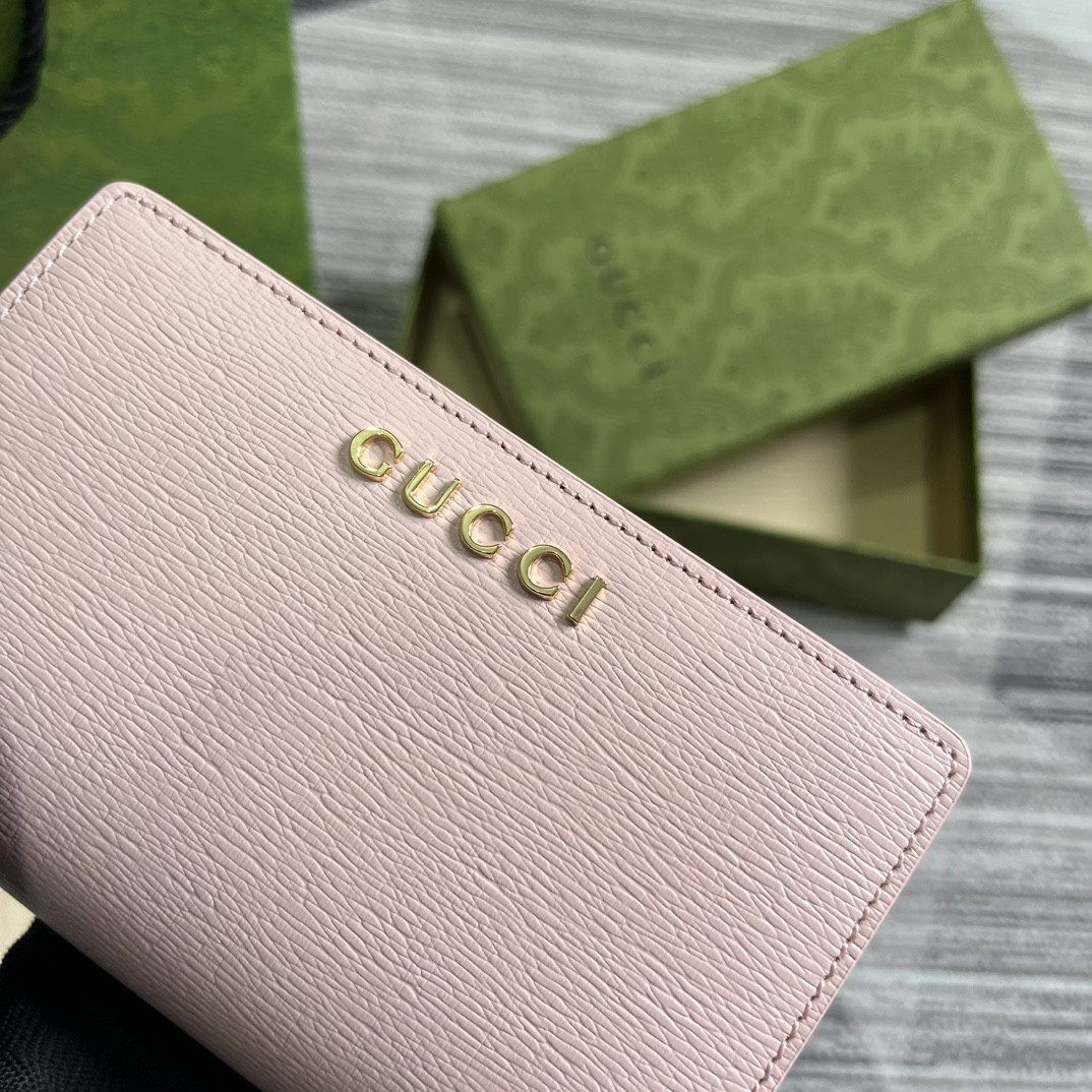 Gvc*1 Script Zip-Around Wallet pink 14 x 18.5 x 3cm