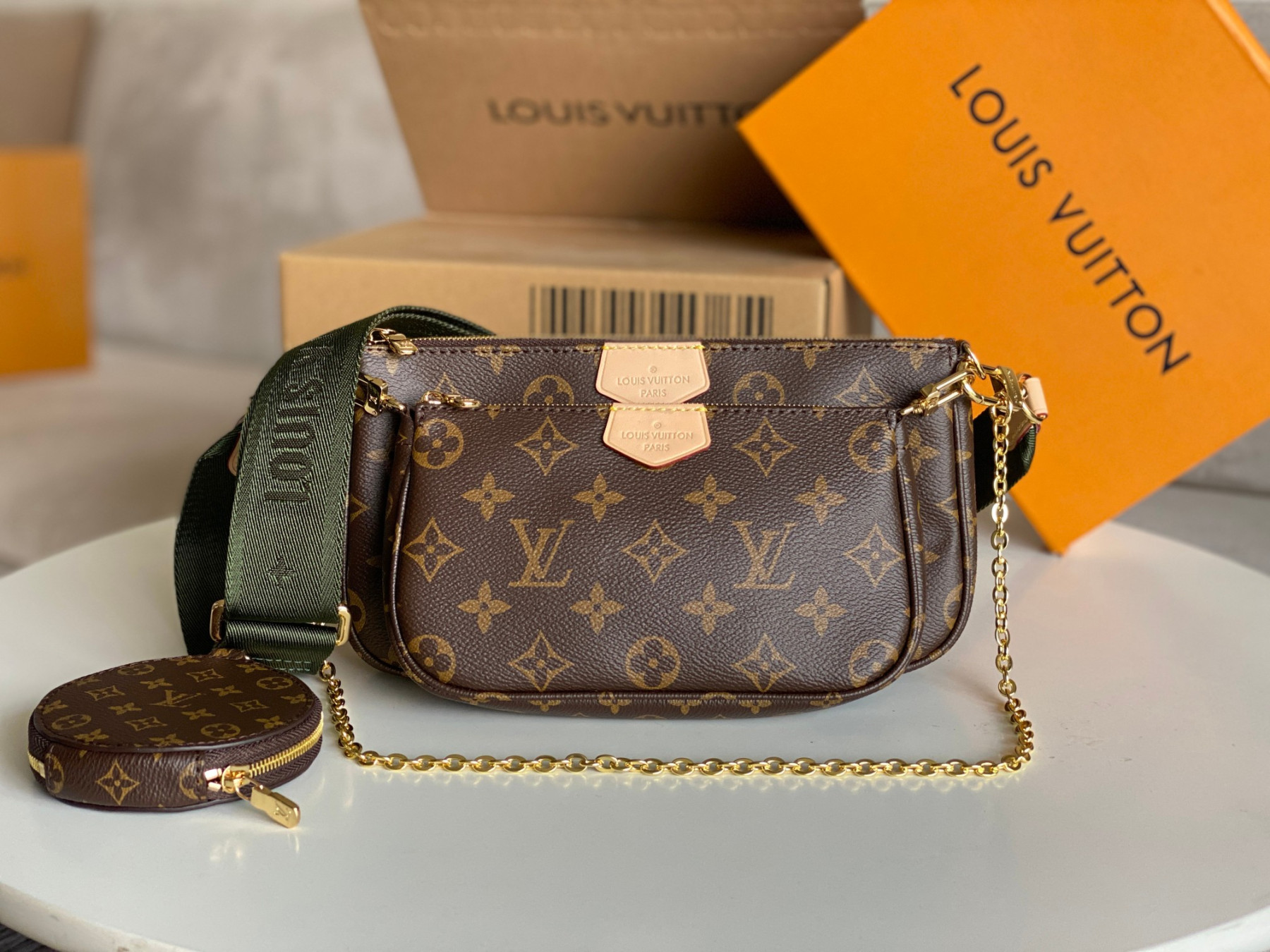 L0vis Vvtt0n M44813 Multi Pochette Accessoires 9.4 x 5.3 x 1.6 inches