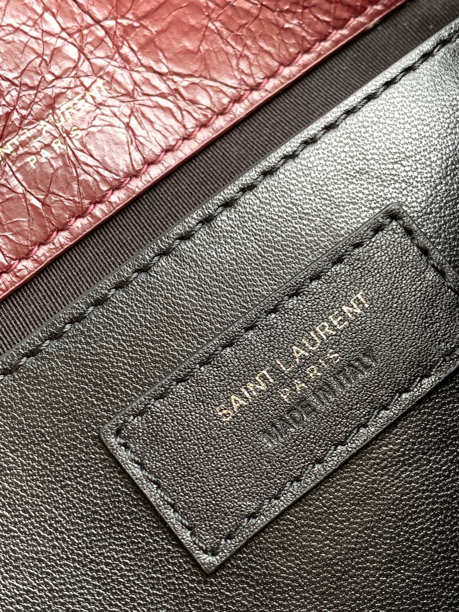 Y51 NIKI BABY IN VINTAGE LEATHER Claret 8.2 X 6 X 2.9 INCHES