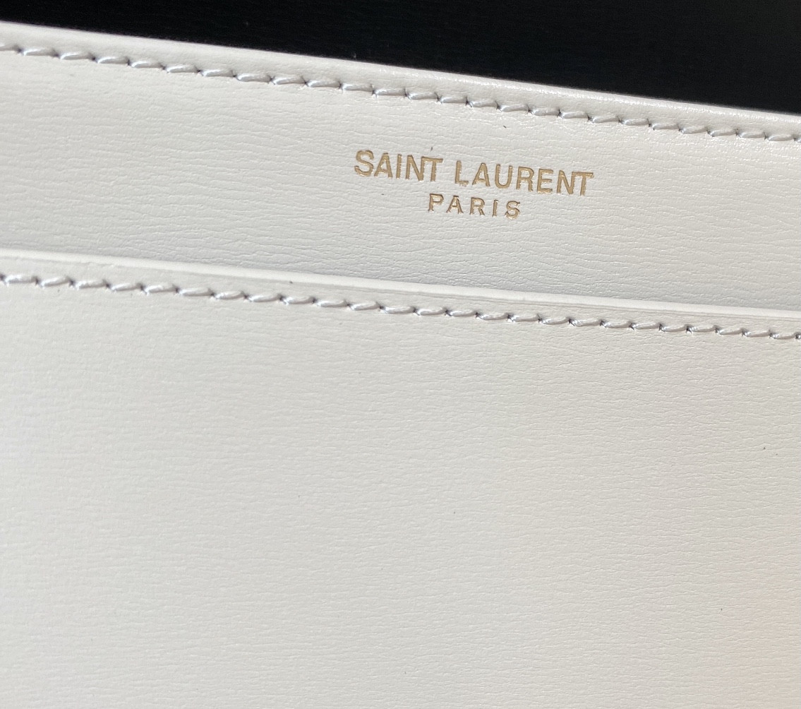 Y51 SOLFERINO SMALL SATCHEL IN BOX Sa1nt Lau*nt BLACK 7.4 X 5.1 X 1.9 INCHES