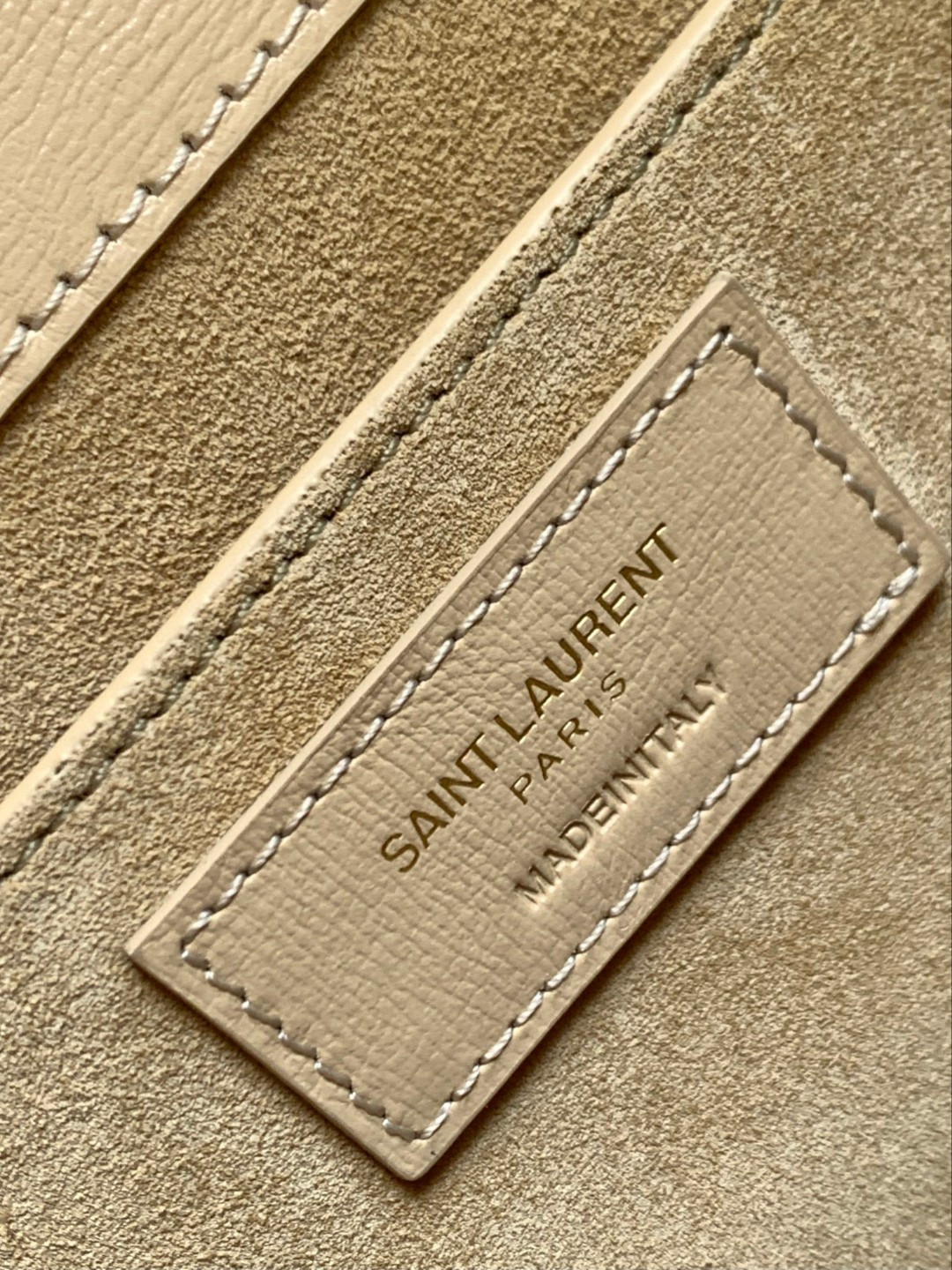 Y51 SUNSET LARGE IN SMOOTH LEATHER BEIGE 22x8x16cm