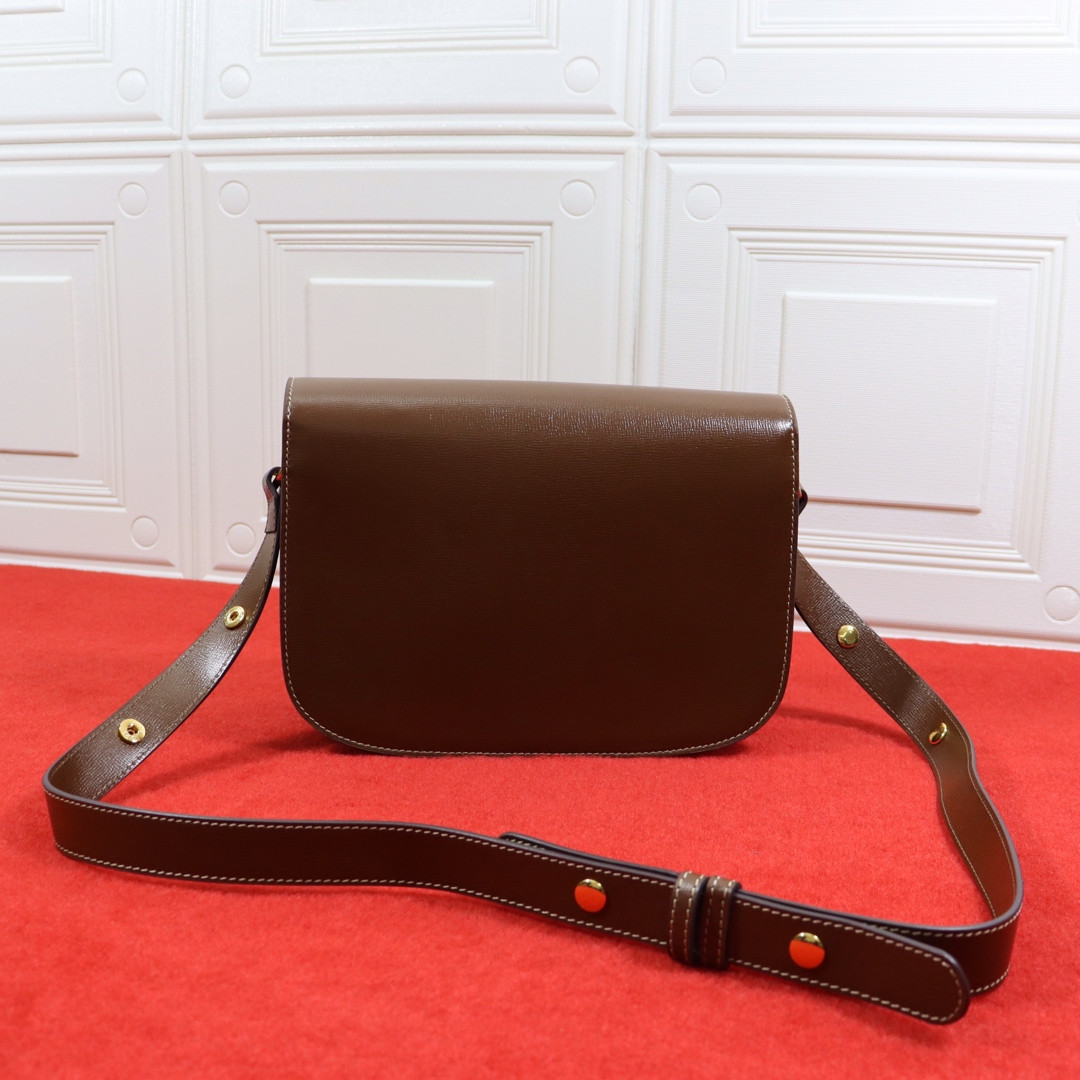 Gvc*1 HORSEBIT 1955 SHOULDER BAG BROWN 9.8"W x 7"H x 3.1"D
