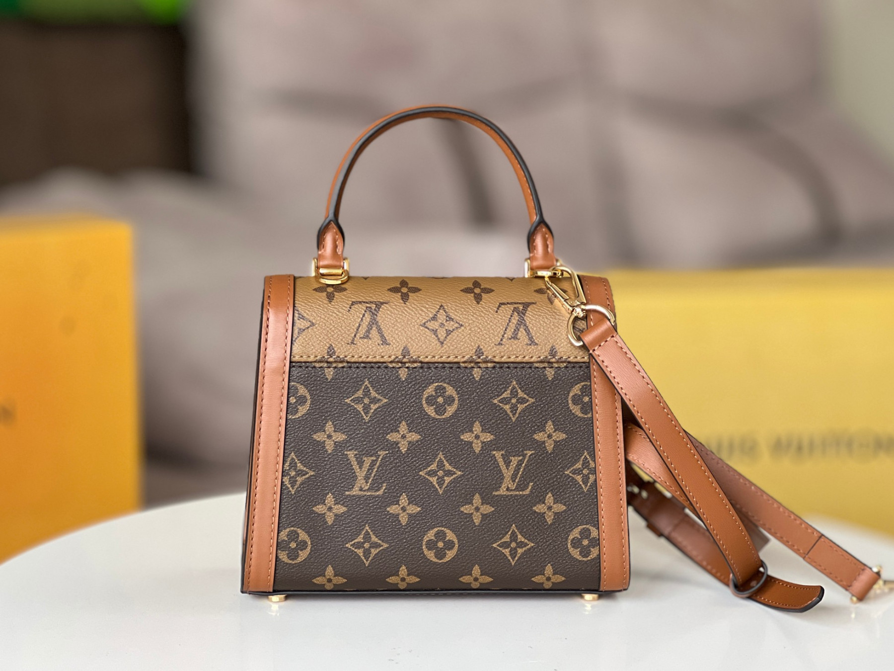 LV M46751 Dauphine Capitale 6.9 x 6.9 x 3.5 inches