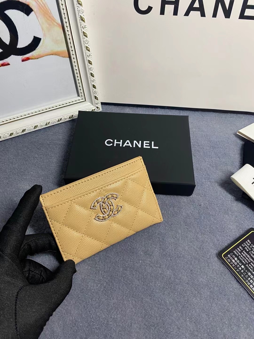 Ch**el CARD HOLDER 11.2×7.5×0.5cm