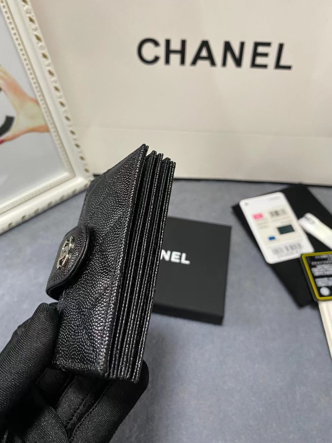 Ch**el CARD HOLDER 10.4×7×2cm