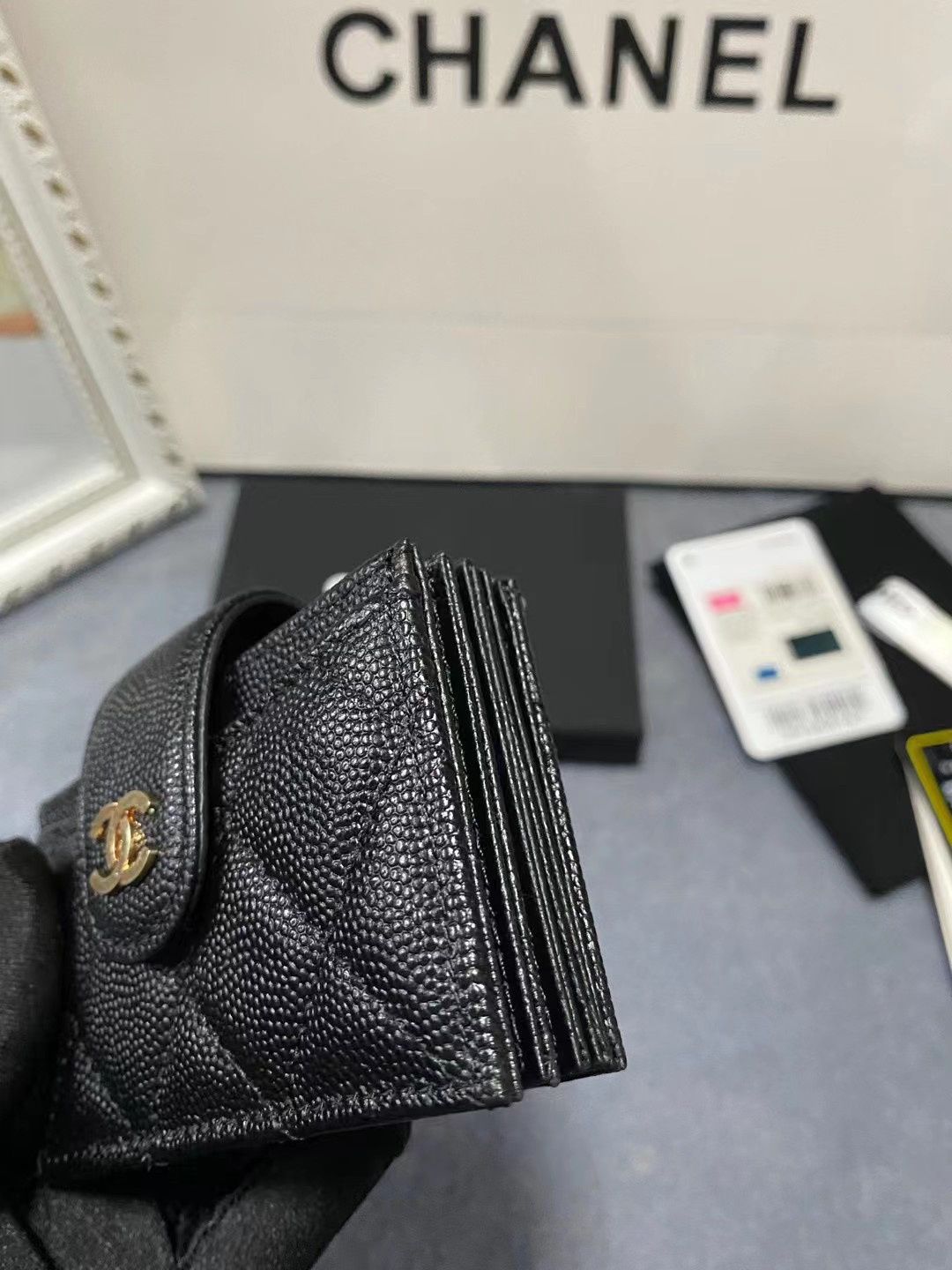 Ch**el CARD HOLDER 10.4×7×2cm