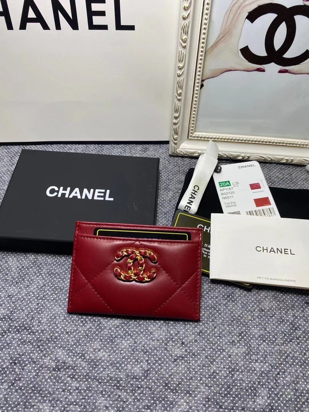 Ch**el CARD HOLDER 11.2×7.5×0.5cm