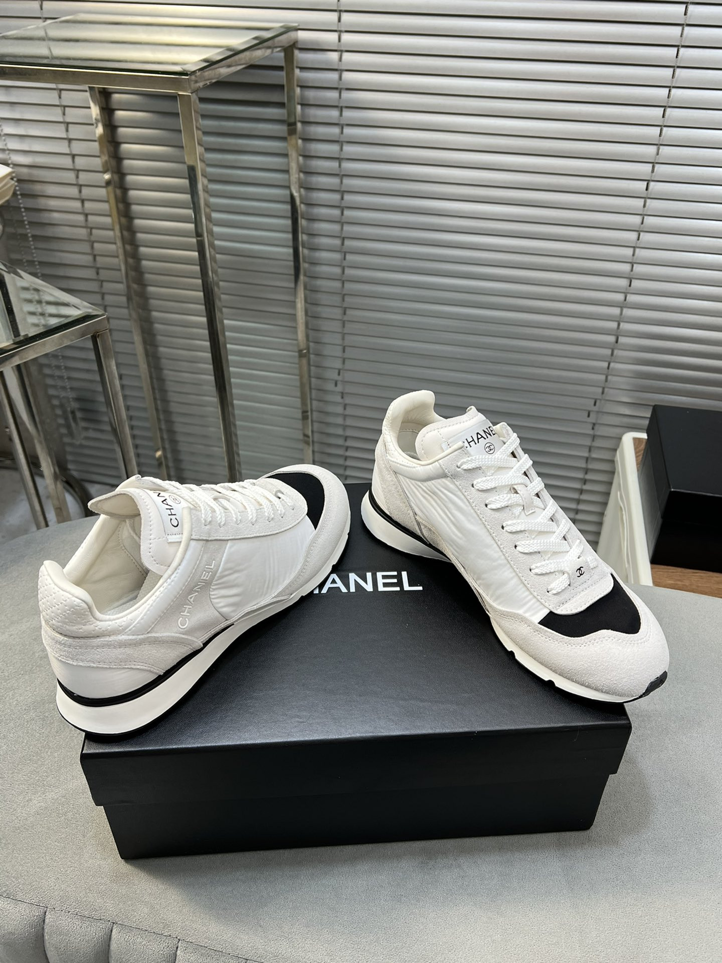 UA Ch**el SNEAKERS Fabric, Suede Kidskin & Suede Calfskin