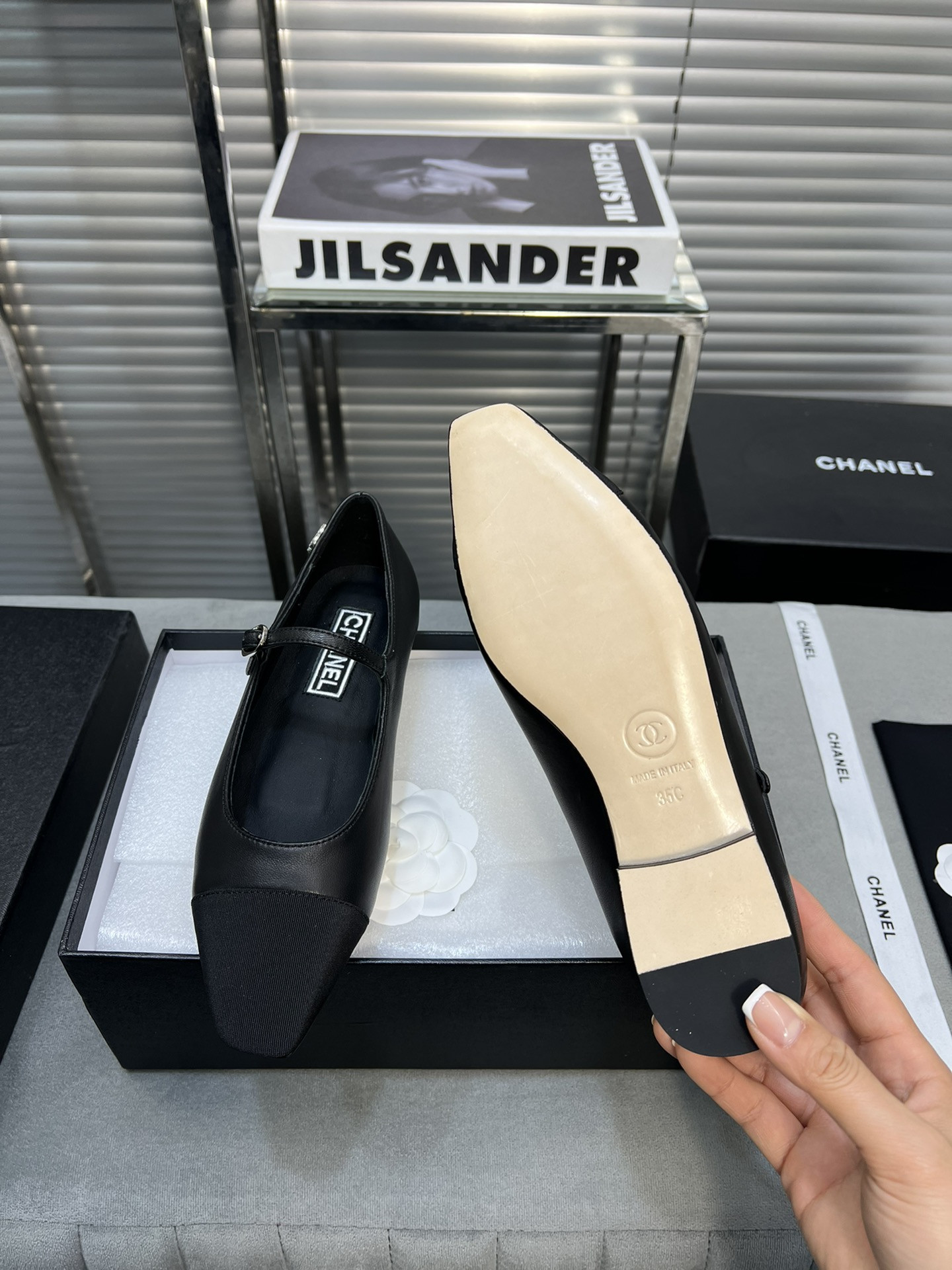 UA Ch**el MARY JANES Lambskin