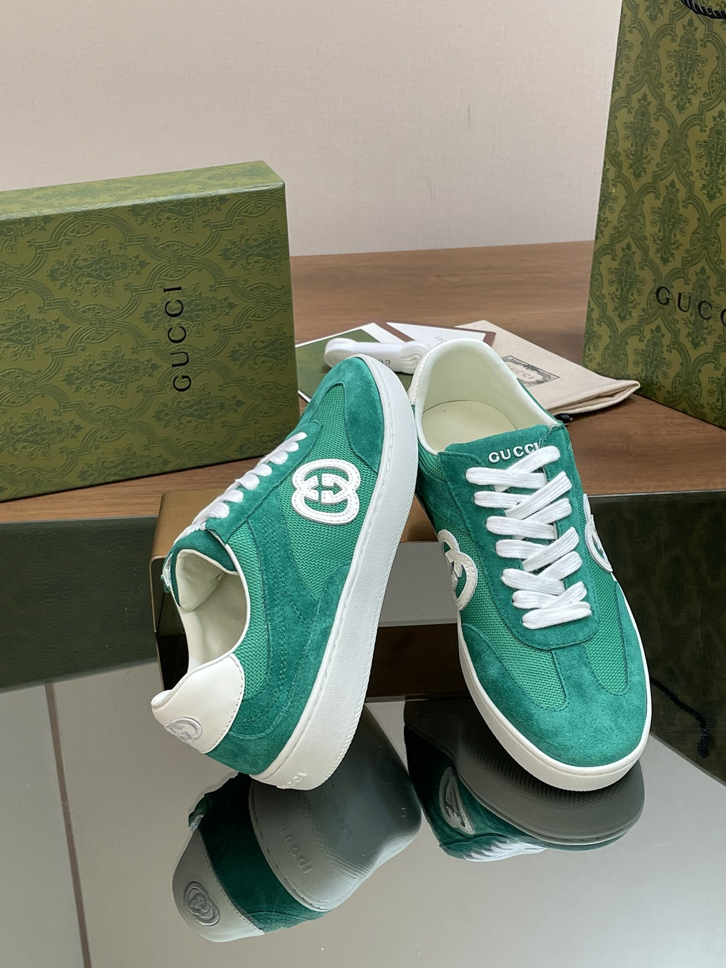 UA Gvc*1 INTERLOCKING G SNEAKER Green
