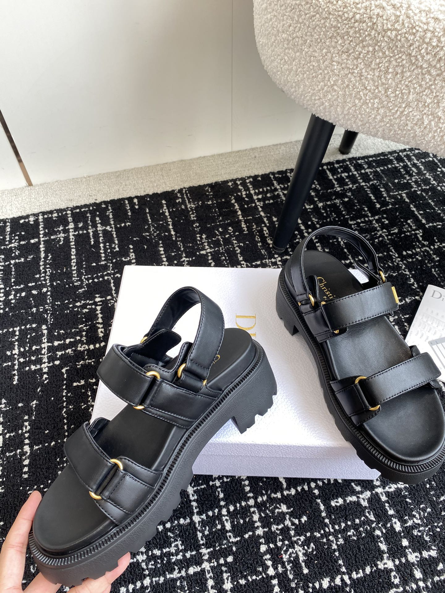 UA D10ract Platform Sandal Black