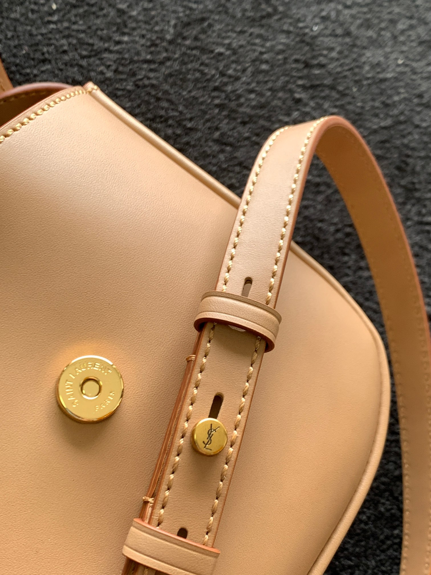 Y51 KAIA SMALL SATCHEL IN SMOOTH LEATHER 7.2 X 6.1 X 2.1 INCHES