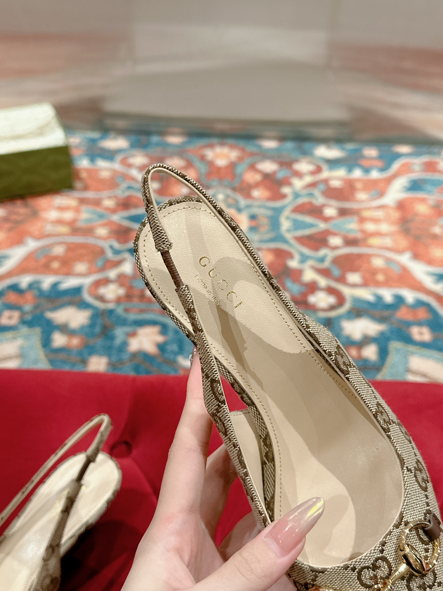 UA Gvc*1 HORSEBIT SLINGBACK PUMP LOW HEEL