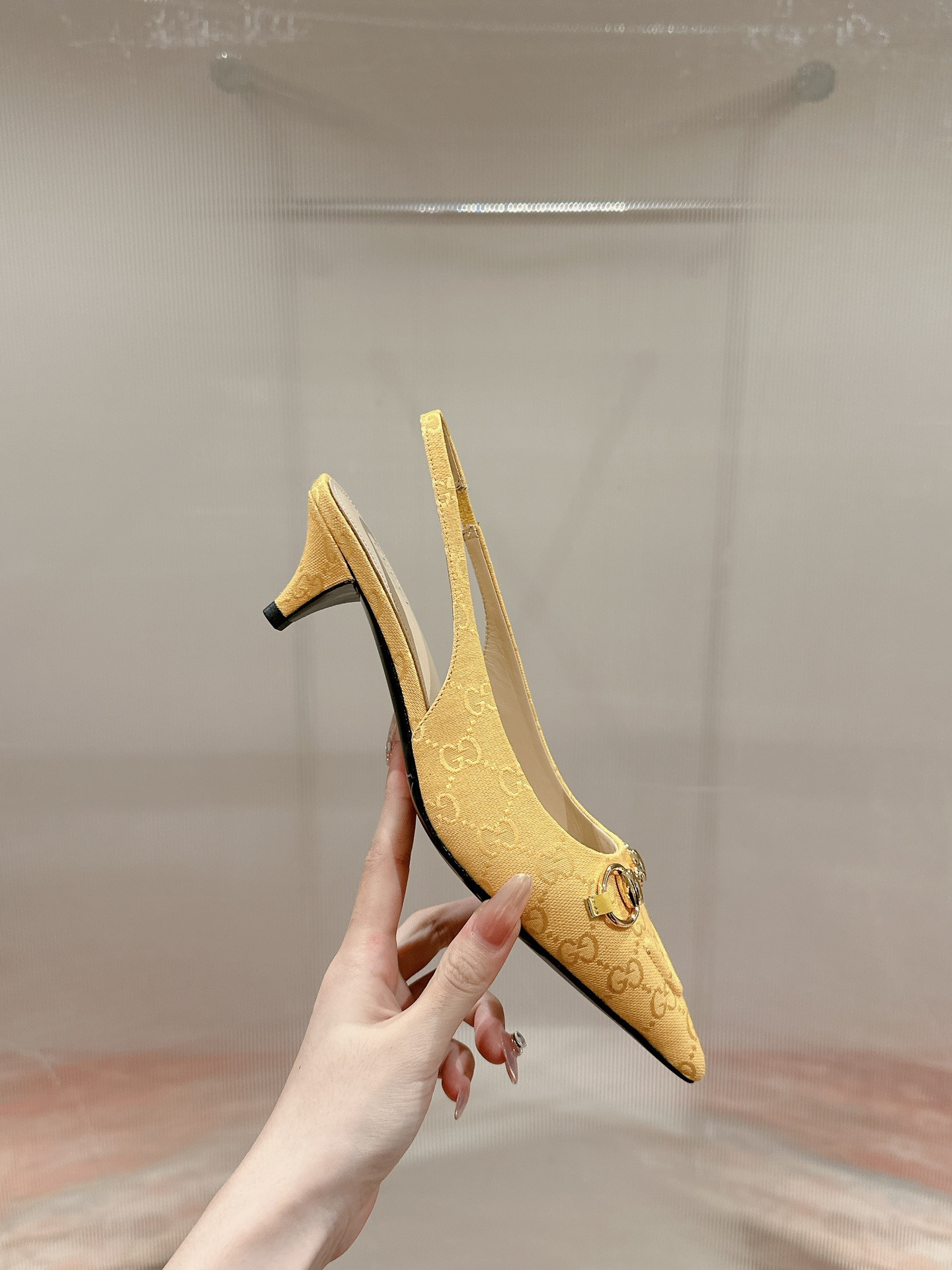 UA Gvc*1 HORSEBIT SLINGBACK PUMP LOW HEEL
