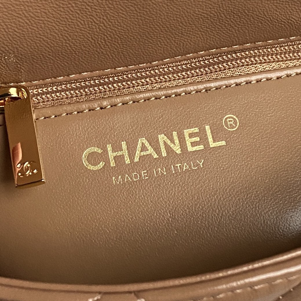 Ch**el MINI FLAP BAG WITH TOP HANDLE 14×19×8.5cm