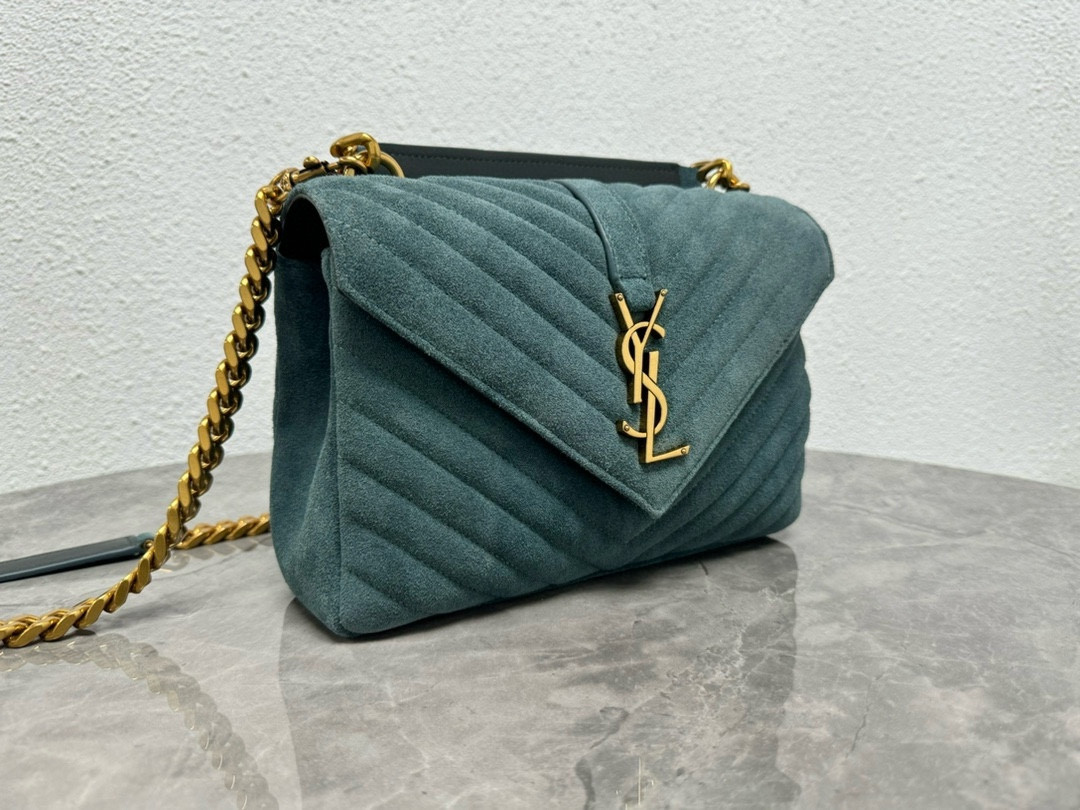 Y51 LOULOU QUILTED SUEDE 23x17x9cm