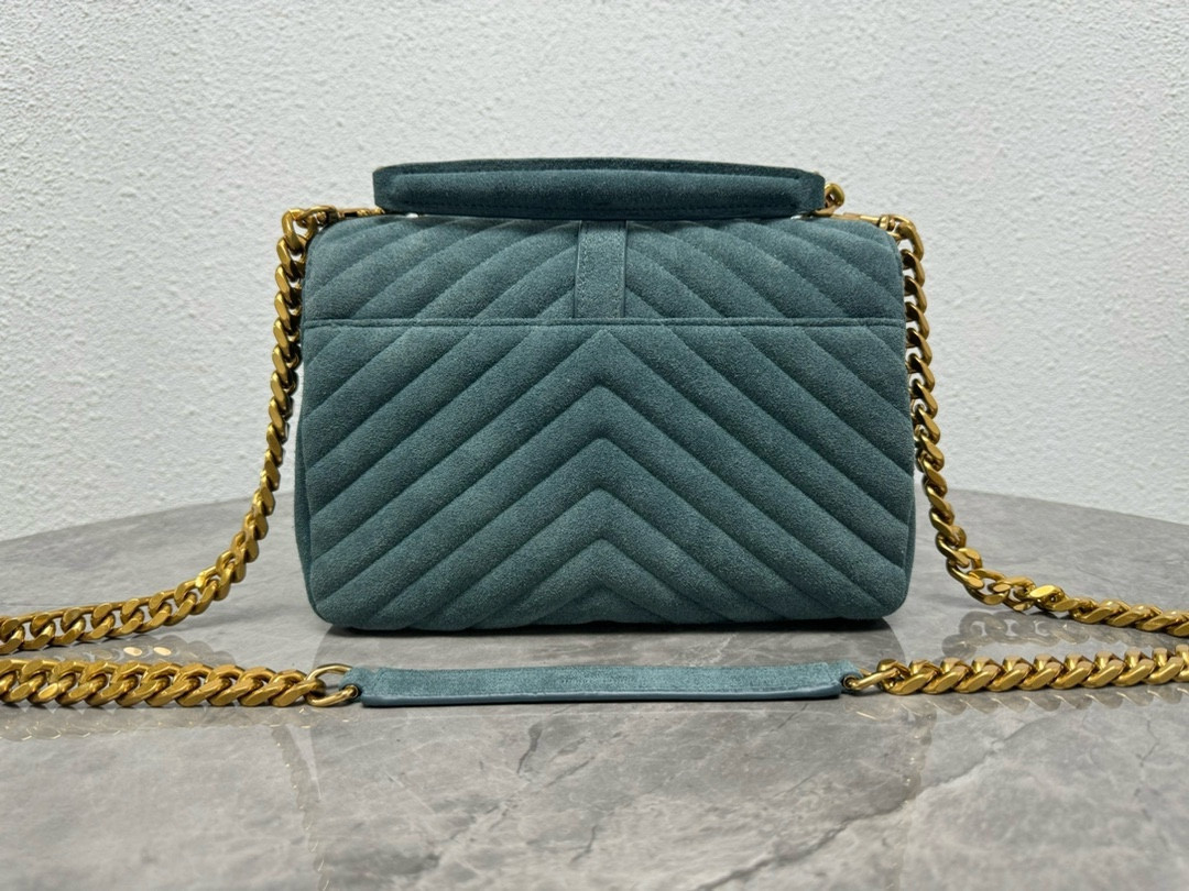 Y51 LOULOU QUILTED SUEDE 23x17x9cm