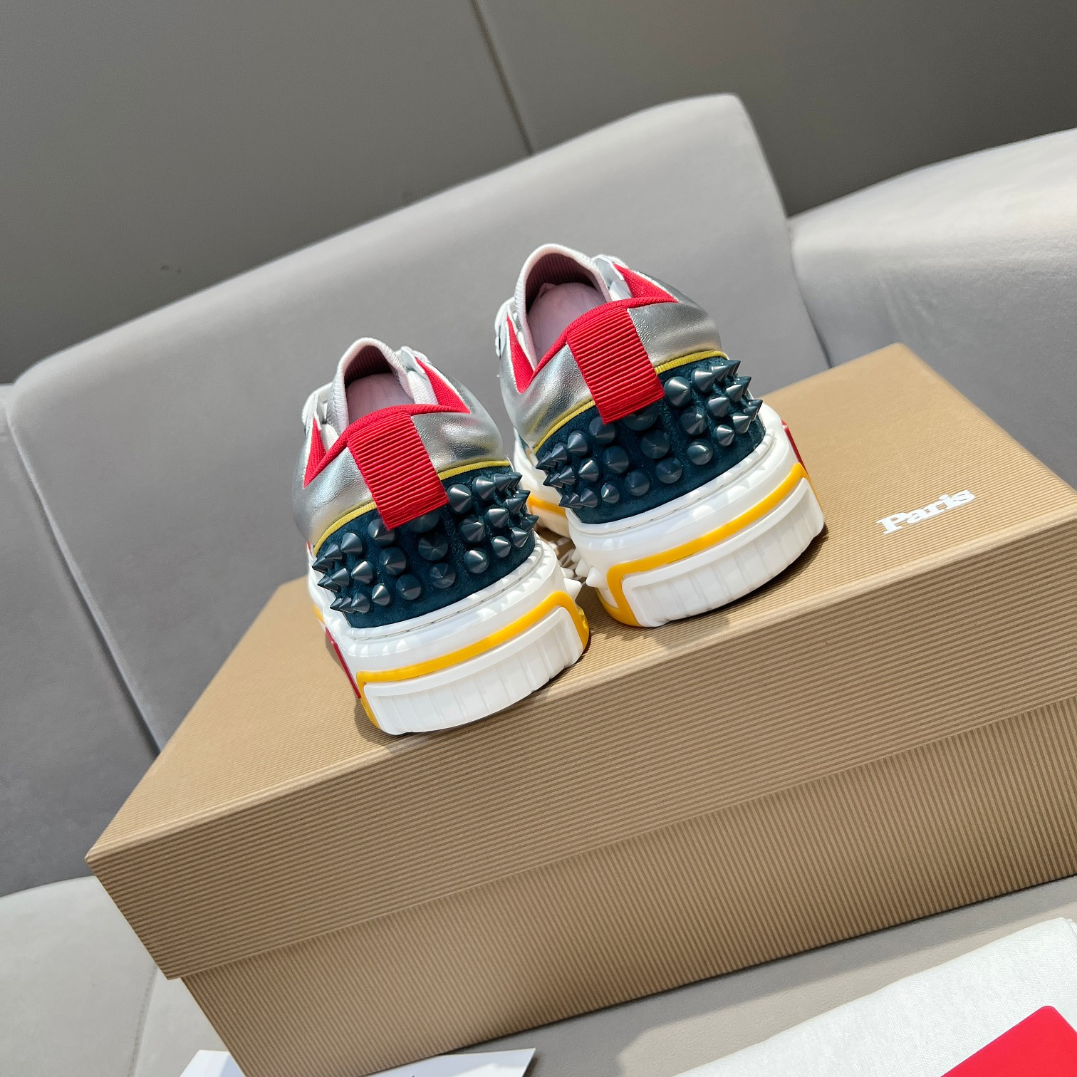 UA Chr1st1an Louboutin 2024 [New]ASTROLOUBI Unisex Thick-Soled Sneakers