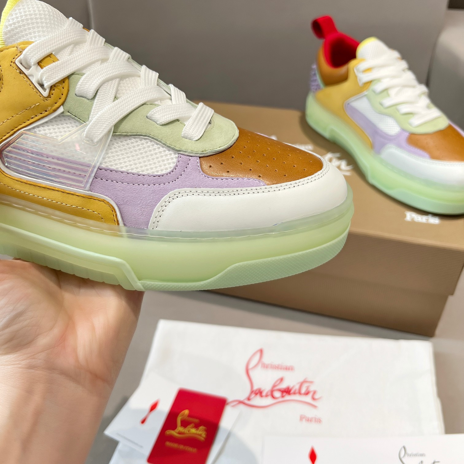 UA Chr1st1an Louboutin 2024 [New]ASTROLOUBI Unisex Thick-Soled Sneakers