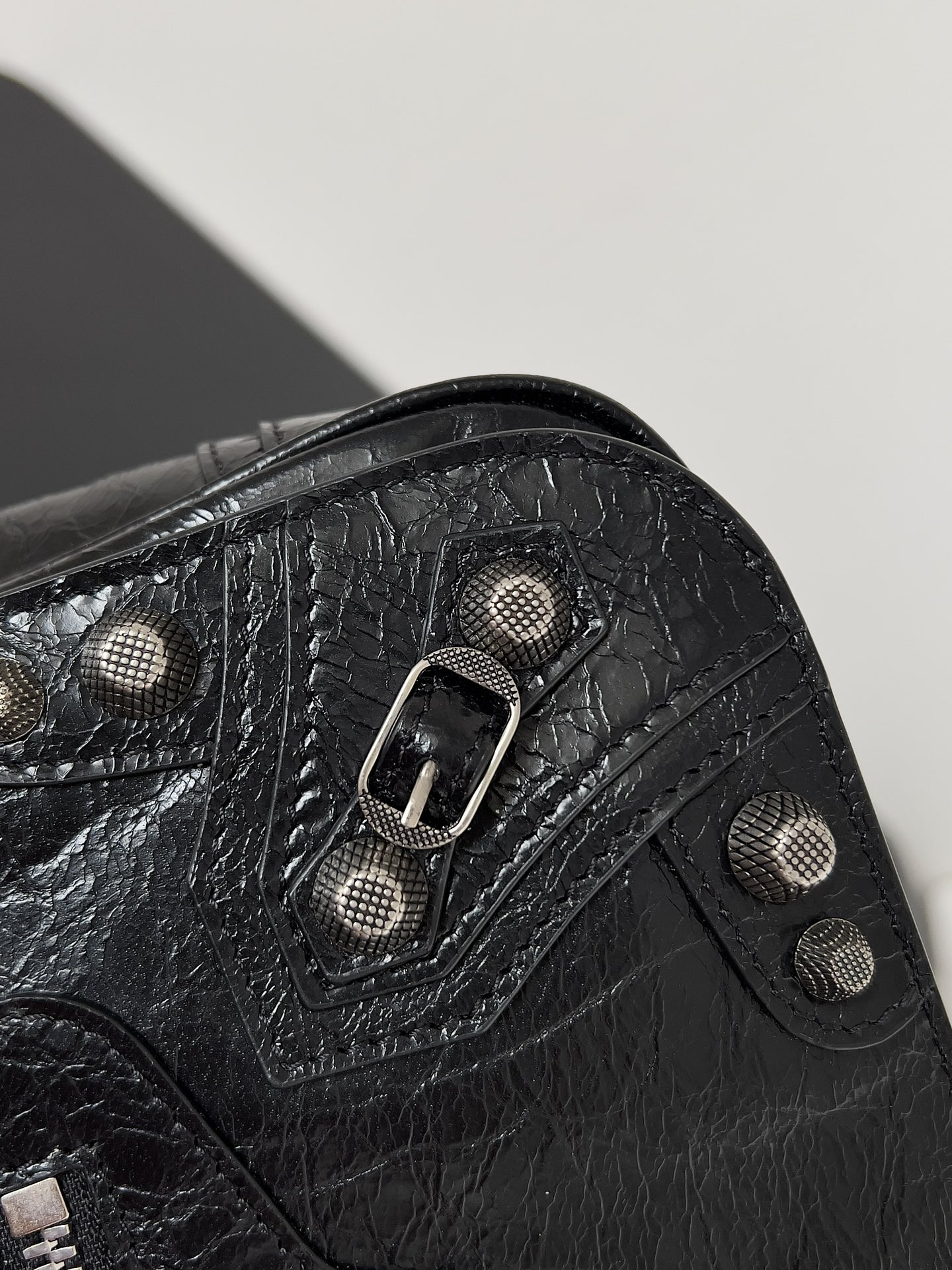 Ba1en*iaga le cagole mini flap bag in black 24 x 14 x 5 cm