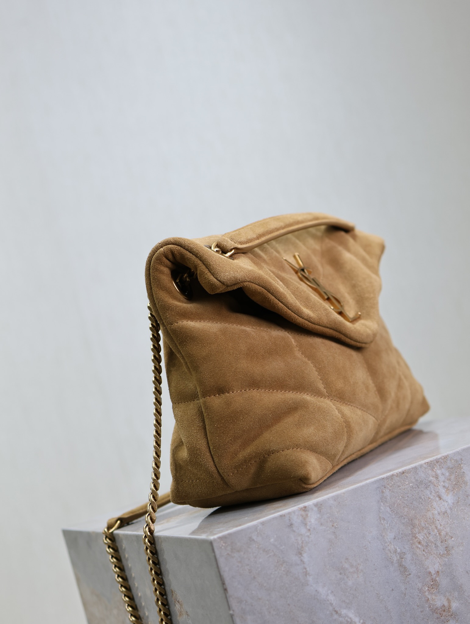 Y51 Loulou Small Puffer (Suede)  29 x 17 x 11cm