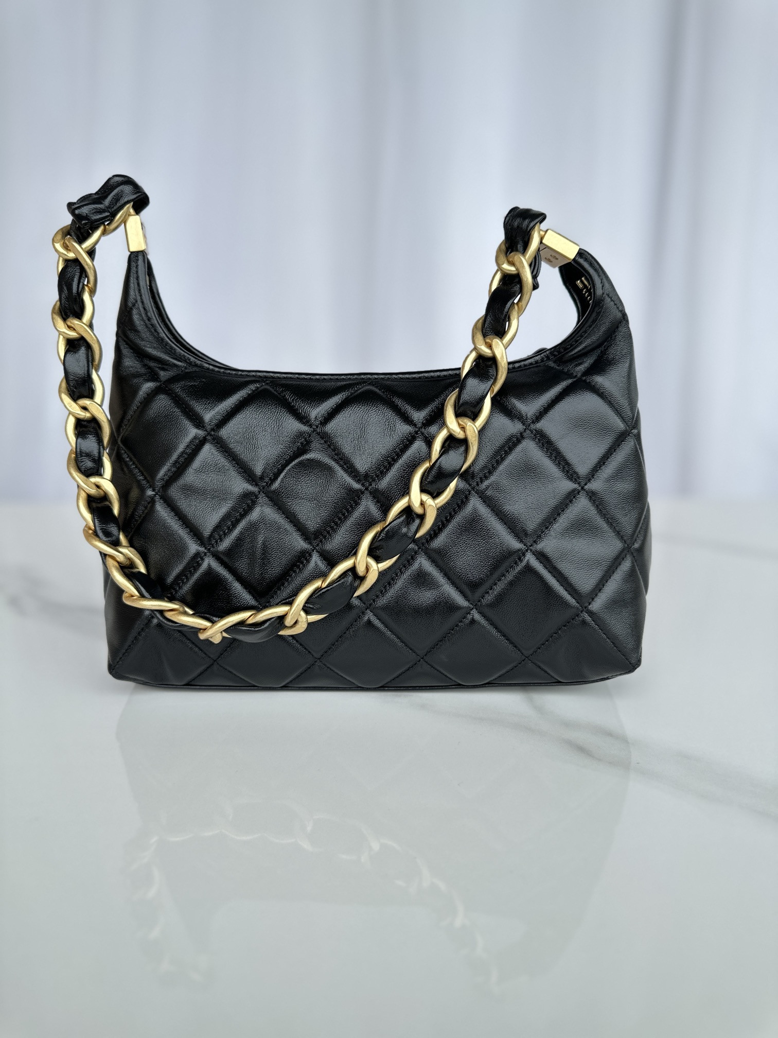 Ch**el Hobo Handbag 30×35×9cm