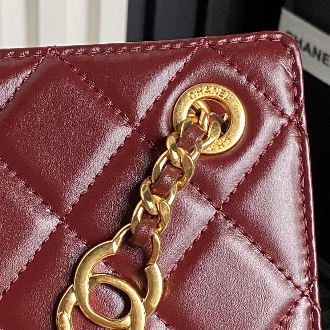 Ch**el 24K Handbag 16×21×7cm