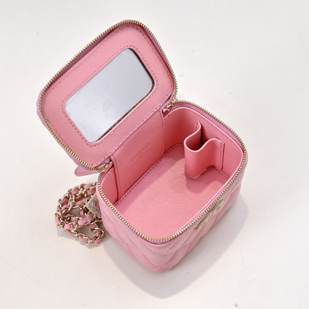 Ch**el Small Vanity with Chain 8.5x11x7cm