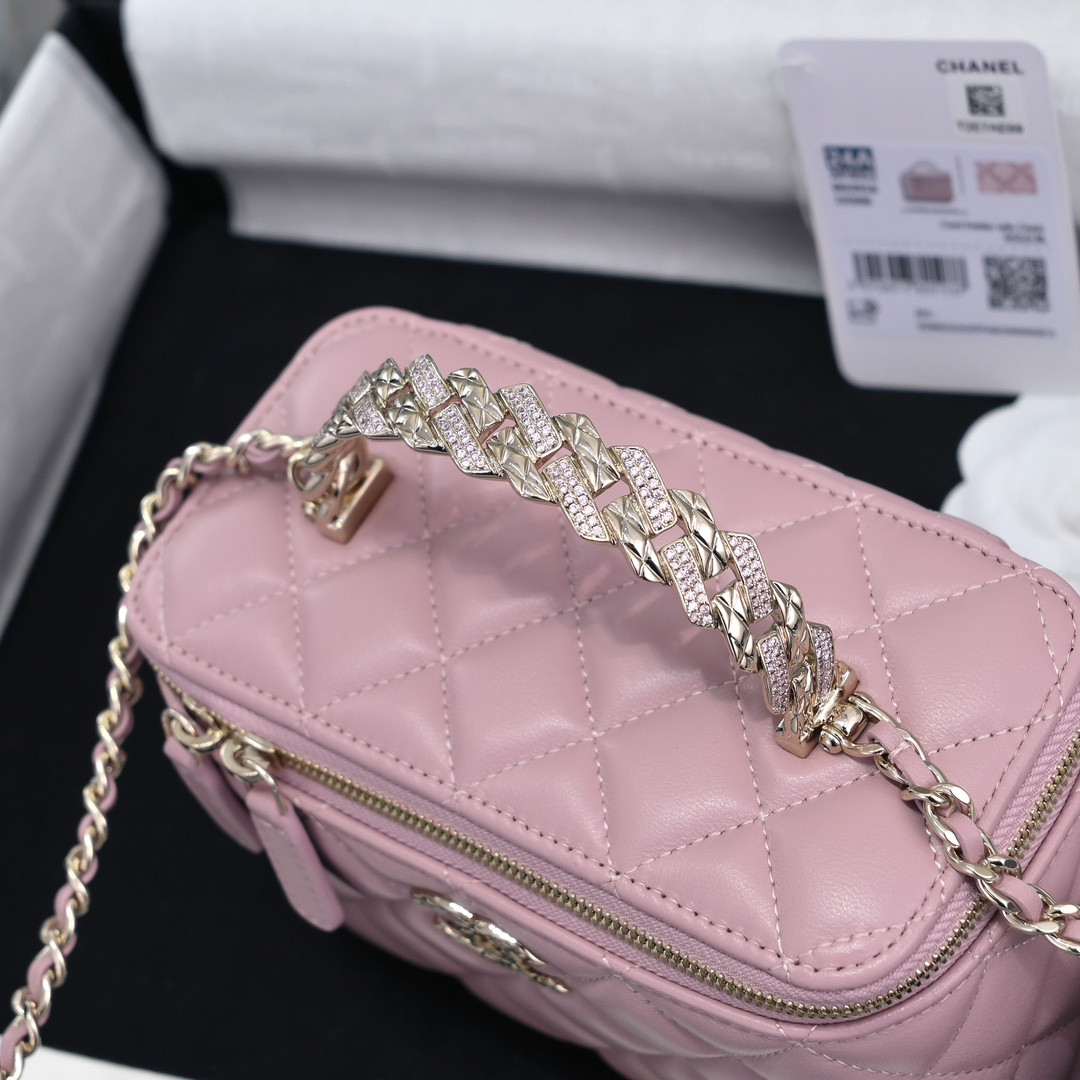 Ch**el Clutch With Chain 10x16x8cm