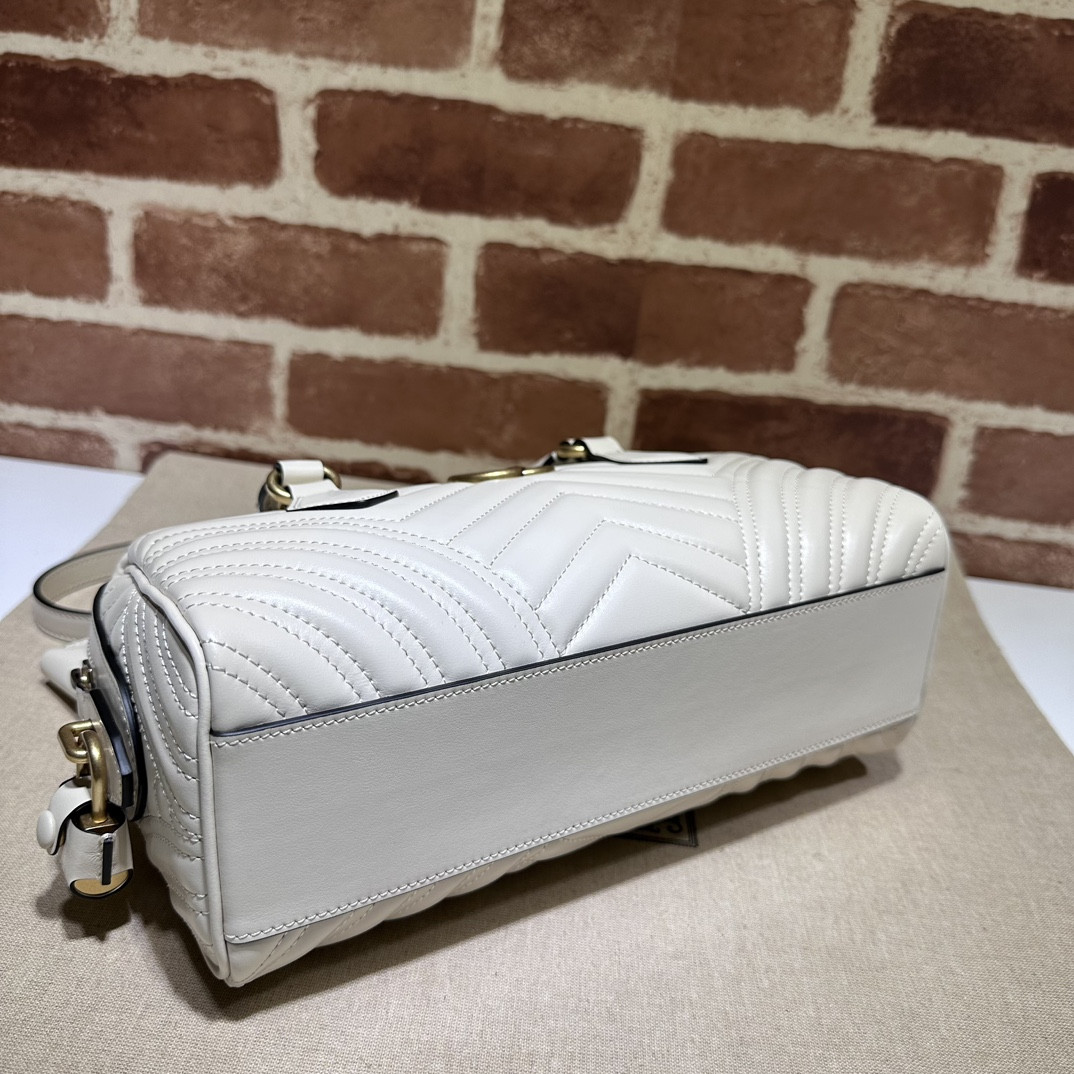 Gvc*1 GG Marmont small top handle bag 27x13.5x10cm