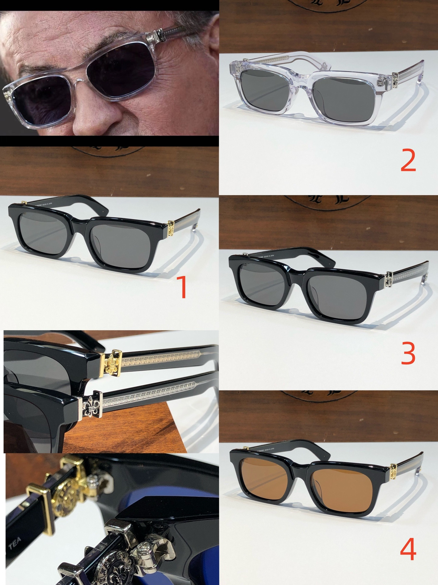 Ch*0me He**ts Glasses SEE YOU IN TEA Polarized