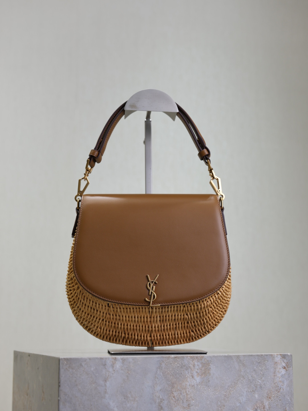 Y51 Mini VOLTAIRE top handle bag in osier 20x22x7.5cm