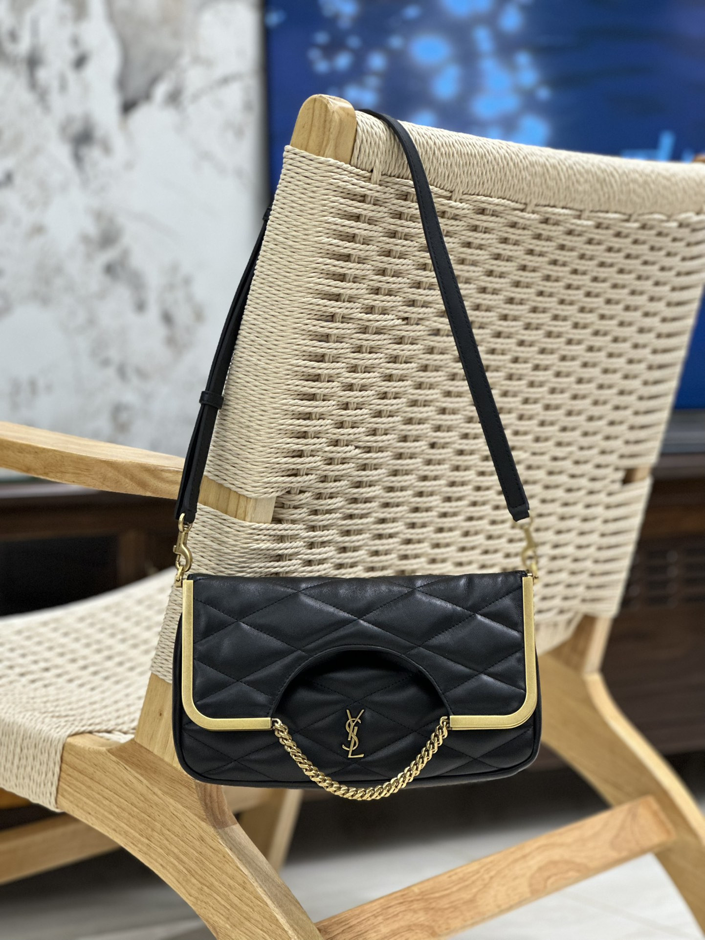Y51 87 in quilted lambskin 26x13x5cm